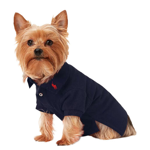 Polo Ralph Lauren Cotton Mesh Dog Polo Shirt - Solid Classic Navy